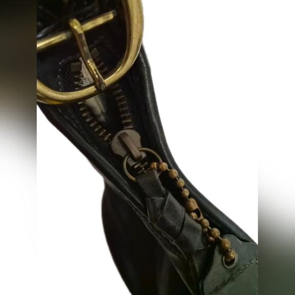 Coach ♟️Black BLEECKER Tattersall Style 11422 Vachetta Leather - Picture 3 of 11